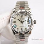 Rolex 2836 Day-Date Men 36mm Replica Watch President Band Mother-of-pearl dial